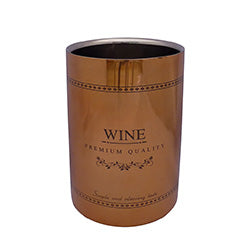 PORTABOTELLA VINO  12X18CM METAL  COLOR COBRE WINE