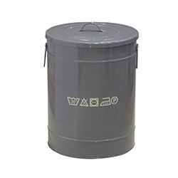 RECIPENTE BASURA C/TAPA VINTAGE METAL 37/H48 CM