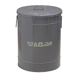 RECIPIENTE BASURA C/TAPA VINTAGE METAL 45/H64 CM