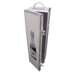 CAJA METAL P/ BOTELLA PRESENTACION 8X9X31H CM