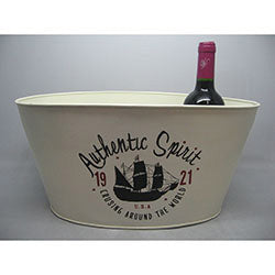 CHAMPAGNERA METAL BLANCO 39X20CM AUTENTIC SPIRIT