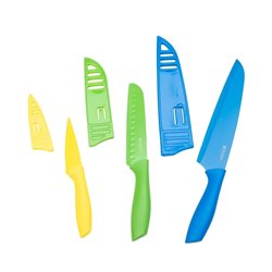 SET 3 CUCHILLAS DIF COLORES C/ VAINA TAOSHIMA