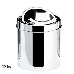 BASURERO CON TAPA BASCULANTE 29 LT  BRINOX