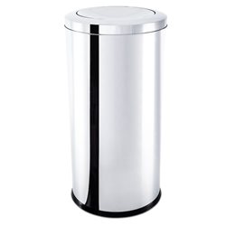 PAPELERA C/TAPA BASCULANTE 64LTS D35x70CM BRINOX
