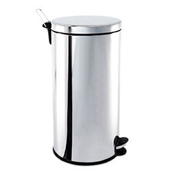 BASURERO C/PEDAL Y DEPOSITO AC. INOX. 30L BRINOX