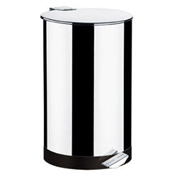 BASURERO C/PEDAL PARA ABRIR Y CERRAR 50LTS BRINOX