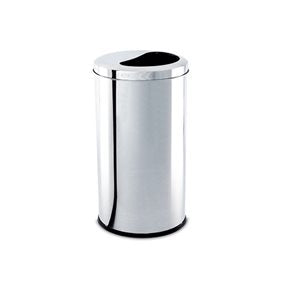 PAPELERA 1/2 LUNA 12L ACERO BRINOX