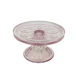 PLATO DE TORTA VIDRIO VIOLETA PEQ D17/H9 CM