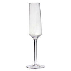 COPA CHAMPAGNE VIDRIO 7.2X25.5CM TRANSPAREN LINEAS