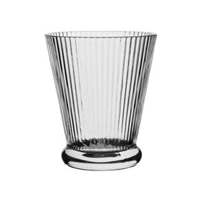 VASO DE AGUA DE VIDRIO   280ML INCOLORO ACANALADO