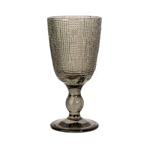 COPA DE VINO VIDRIO 240ML GRIS MUSELINA