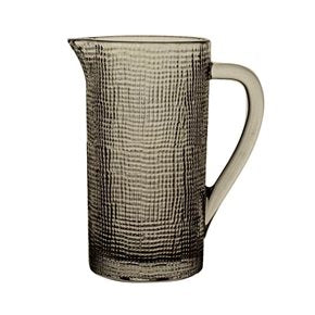 JARRA DE VIDRIO 1000ML GRIS MUSELINA