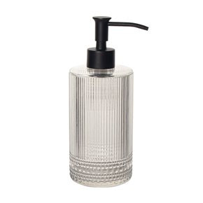 DISPENSADOR JABON VIDRIO D7.5x19.5CM CLAVO ACANALADO