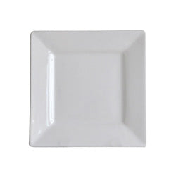 PLATO POSTRE CUADRADO  BLANCO. 18.5x18.5CM
