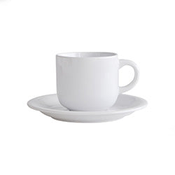 TAZA 220ML C/PLATO D15CM BLANCO