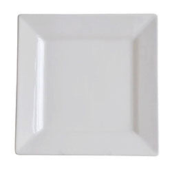PLATO LLANO CUADRADO 26X26CM BLANCO