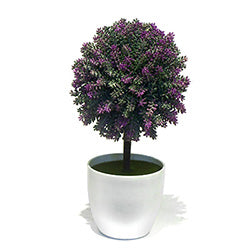 MINI ARBOL RAMAS EN MACETA OVOIDE BLANCA D9/H26CM