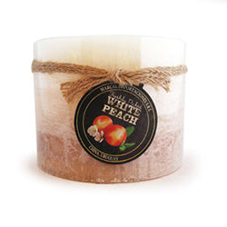 VELA D13/H10CM MARFIL-WHITE PEACH