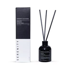 DIFUSOR DE AROMA 150ML RECIPIENTE VIDRIO NEGRO