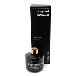 DIFUSOR AROMA 150ML RECIP VIDRIO NEGRO TAPA COBRE