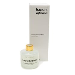 DIFUSOR AROMA 150ML RECIP VIDRIO BLANCO TAPA COBRE