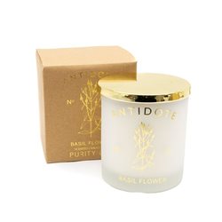 VELA AROMATICA 250ML RECIPIENTE VIDRIO C/TAPA COBRE