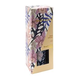DIFUSOR AROMAS 120ML RECIP FLORES BEIGE TAPA DORADA