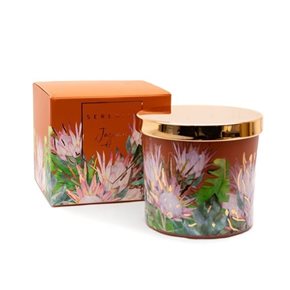 VELA AROMATICA 205ML RECIP FLAMENCOS C/TAPA JAZMIN