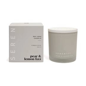 VELA AROMATICA 295ML SERENITY PEAR&LEMON FIZZ
