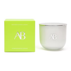 VELA AROMATICA 340G LEMONGRASS/GINGER BLANCO