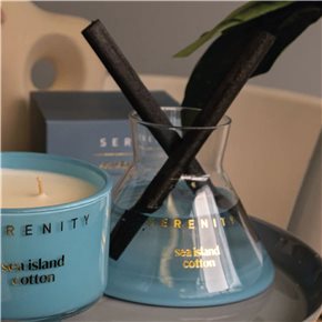 DIFUSOR DE AROMA 200ML SEA ISLAND COTTON CELESTE