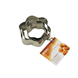 SET X3 CORTADOR DE GALLETITAS EN ACERO FLOR ANZO
