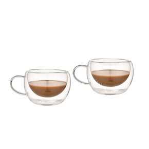 SET 2 TAZAS DOBLE PARED 250ML VIDRIO VARENNA