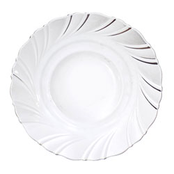PLATO LLANO 22.86CM VIDRIO MILLENIUM