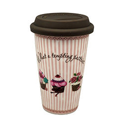 VASO TERMICO 300ML PORC./TAPA SILICONA PASTRIES
