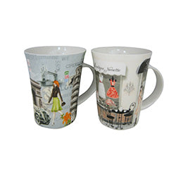 MUGS 390ML NEW BONE CHINA MODE