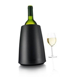 ENFRIADOR DE VINO ACERO NEGRO VACU VIN