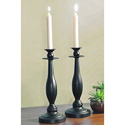 SET 2 CANDELABROS DE MESA D12.2/H32CM METAL