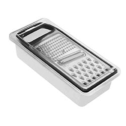 RECIPIENTE C/RALLADOR 1.25L NEGRO DISOLLE. 27x12x7CM