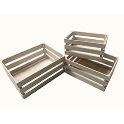 CAJA ORGANIZADORA MADERA 3 TABLAS ARCE 35x25x18CM