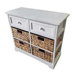 MUEBLE 2 CAJ 4 CANASTOS JACINTO AGUA 67x29x61CM