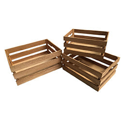 CAJA ORGANIZADORA MADERA 3 TABLAS BLANC 30x26x16CM