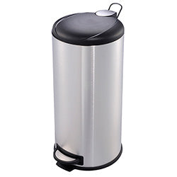 PAPELERA ACERO 30L C/PEDAL 38X31/H65CM
