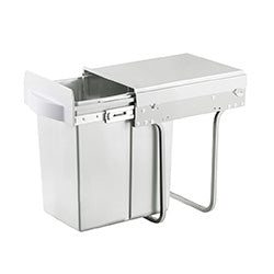 PAPELERA CON RIEL P/ BAJO MESADA 20L BLANCO