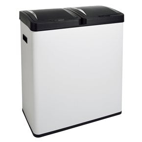 PAPELERA 60L(30L X2) 2 COMPARTIMENTOS C/SENSOR BCO
