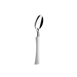 CUCHARA POSTRE MANGO BLANCO INOVA DI SOLLE 17CM