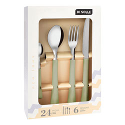 SET 24PZAS AC.INOX. MANGO ROMERO INOVA DI SOLLE