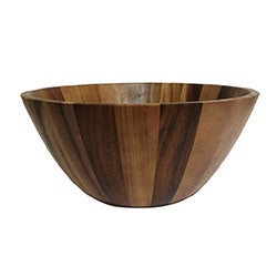 ENSALADERA OVALADA D33X14CM MADERA