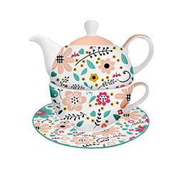 TEA FOR ONE 275ML+400ML FLORES ROSA