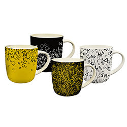 MUG BOMBE 340ML LETRAS DISEÑOS SURTIDOS